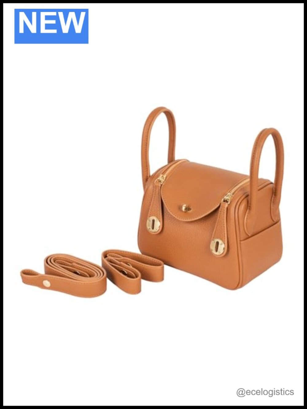 Calfskin Leather Shoulder Bag Women Purse Handbag Crossbody Sling Bag
